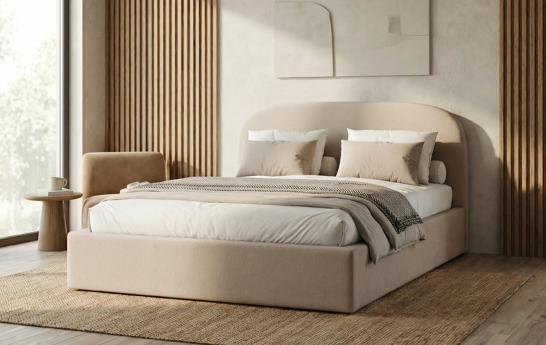 Łóżko Sirus LunaBED - tapicerowane